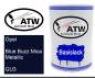 Preview: Opel, Blue Buzz Mica Metallic, GU3: 500ml Lackdose, von ATW Autoteile West.